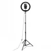 CELLY Ring Professional Stativ mit Licht - 160 cm, 10 Zoll LED-Ringleuchte, USB-betrieben, Schwarz