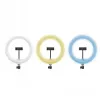 CELLY Ring Professional Stativ mit Licht - 160 cm, 10 Zoll LED-Ringleuchte, USB-betrieben, Schwarz