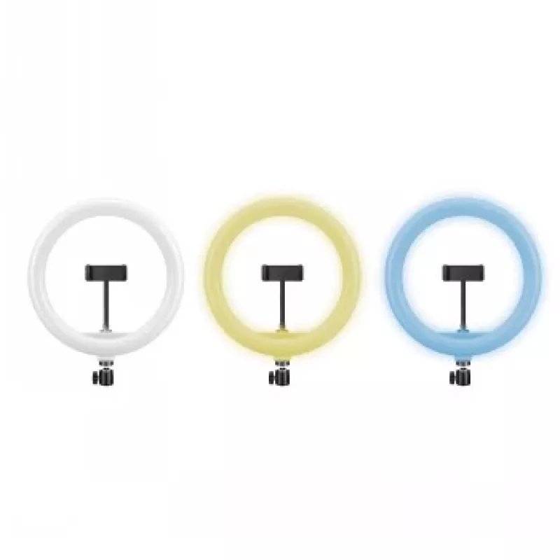 CELLY Ring Professional Stativ mit Licht - 160 cm, 10 Zoll LED-Ringleuchte, USB-betrieben, Schwarz