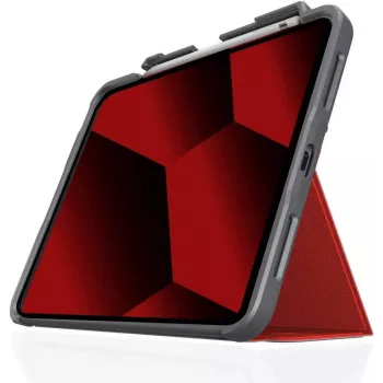 STM Dux Plus Case für Apple iPad 10,9 Zoll (10. Generation, 2022) - Rot/Transparent - Bulk