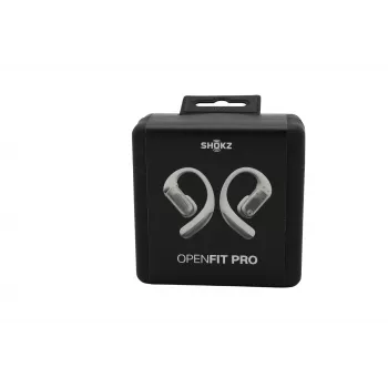 Shokz OpenFit Pro Weiß - Open-Ear True Wireless Ohrhörer mit DirectPitch-Technologie, Bluetooth 5.3, IP54, 28h Akku
