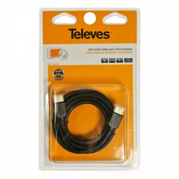 TELEVES HDMI 2.0 Kabel 3m 4K UHD 18Gbps vergoldet Schwarz