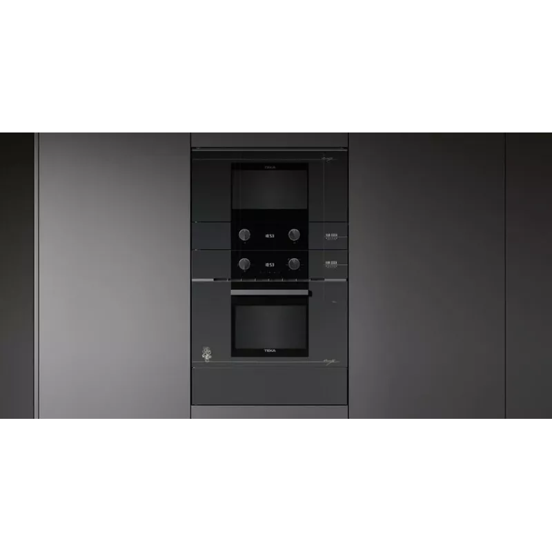 TEKA HLB 84-VGOGH 2199 Pyrolytischer Multifunktionsbackofen, 70L, A+, Schwarzglas mit Van-Gogh-Design
