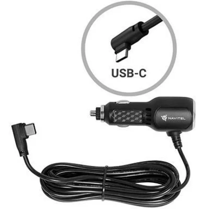NAVITEL USB-C Autoladegerät 18W PD QC 3.0 Schnellladung Schwarz