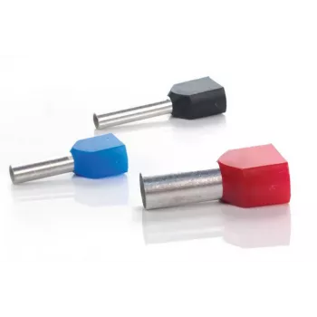 TRYTYT DUID-2x16,0-14NB Isolierte Doppelader-Endhülse 2x16mm² Blau (50 Stück)