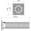 KOPOS MDZ-300_KB Montageplatte für Wärmedämmverbundsysteme 300x300 mm Grau