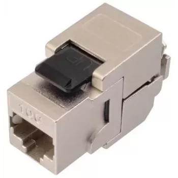 Solarix Cat.6A STP RJ45 Keystone Jack Tool-less Schwarz SXKJ-10G-STP-BK-SA