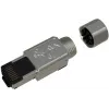 SOLARIX Industrial RJ45 Cat.6A STP Toolless Connector, 1 Stück, Schwarz/Silber