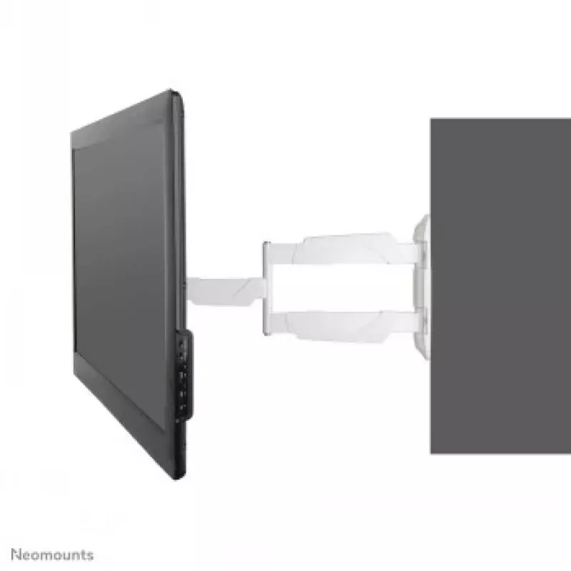 NEOMOUNTS NM-W460WHITE Flachbildschirm-Wandhalterung (Neigen & Schwenken) für 32-65 Zoll Fernseher, 35 kg Tragfähigkeit, Schwarz