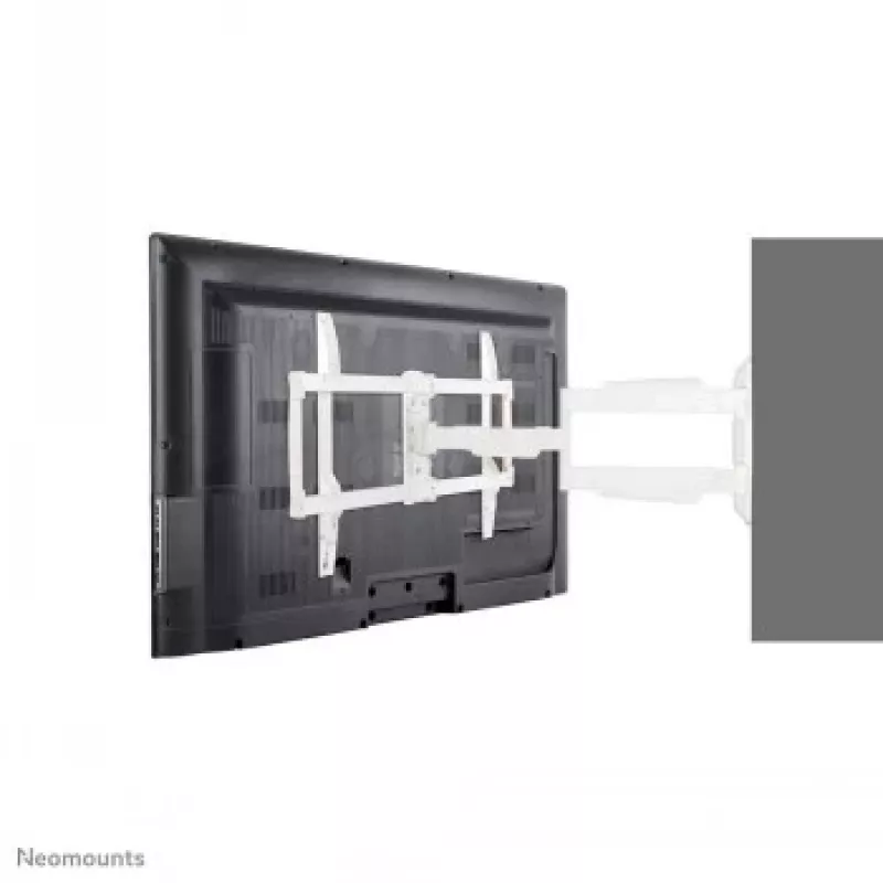 NEOMOUNTS NM-W460WHITE Flachbildschirm-Wandhalterung (Neigen & Schwenken) für 32-65 Zoll Fernseher, 35 kg Tragfähigkeit, Schwarz
