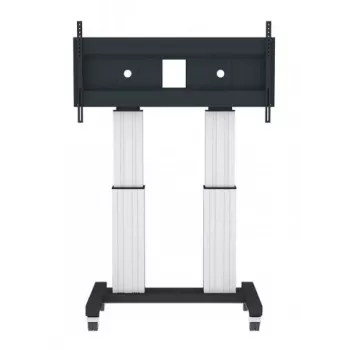NEOMOUNTS NEWSTAR Motorisierter mobiler Bodenständer für 70-120 inch Bildschirme, VESA 300x200 bis 1200x600, Silber