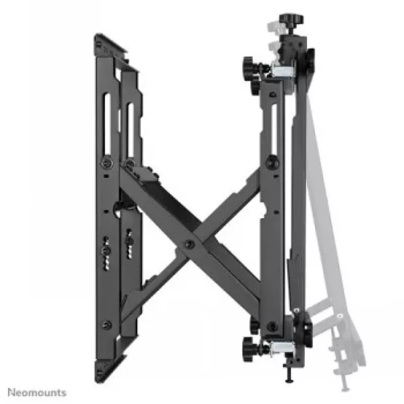 NEOMOUNTS BY NEWSTAR Wandhalterung für Videowand (Ausziehbar, Abschließbar, Hoch- & Querformat, Stützfuß)