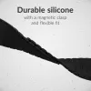Mobilize Silikon-Armband - Magnetisch - für Apple 42/44/45/49mm - Schwarz