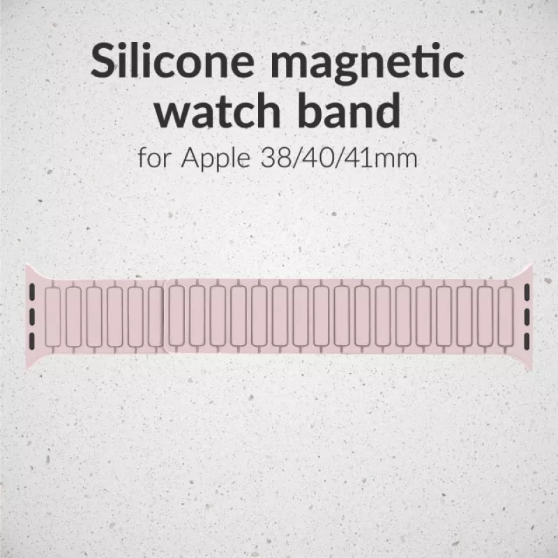 Mobilize Silicon Watch Band - Magnetic - for Apple 38/40/41mm - Pink