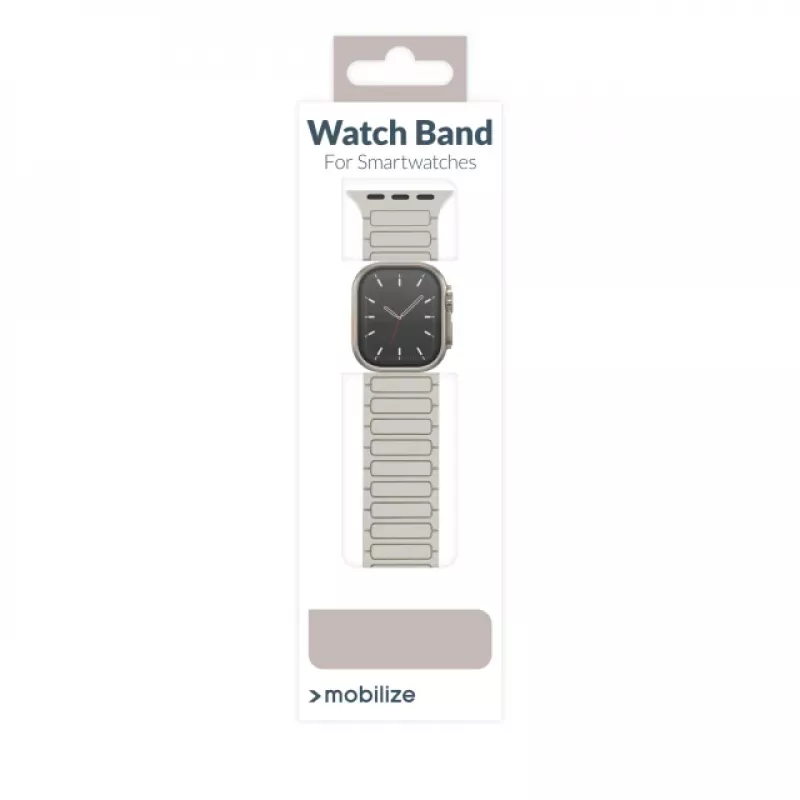 Mobilize Silikon Armband - Magnetisch - für Apple 38/40/41 mm - Starlight