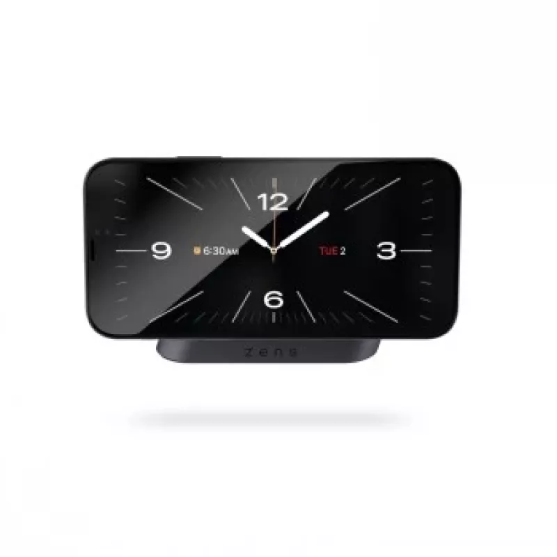 ZENS Magnetic Nightstand Charger - 20W Wireless Charging Stand für iPhone und AirPods (Schwarz)