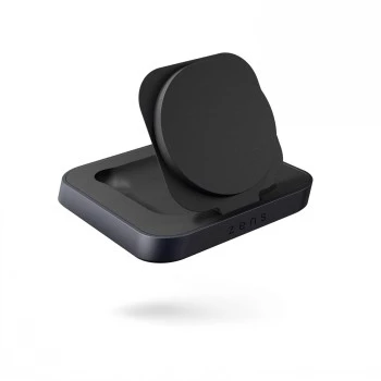 ZENS Magnetic Nightstand Charger - 20W Wireless Charging Stand für iPhone und AirPods (Schwarz)