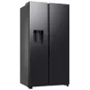 Samsung RS80F64KEFEO American Style Kühl-Gefrierkombination, 615L, Total No Frost, Wasser- und Eiswürfelspender mit Wasseranschluss, Edelstahl-Optik