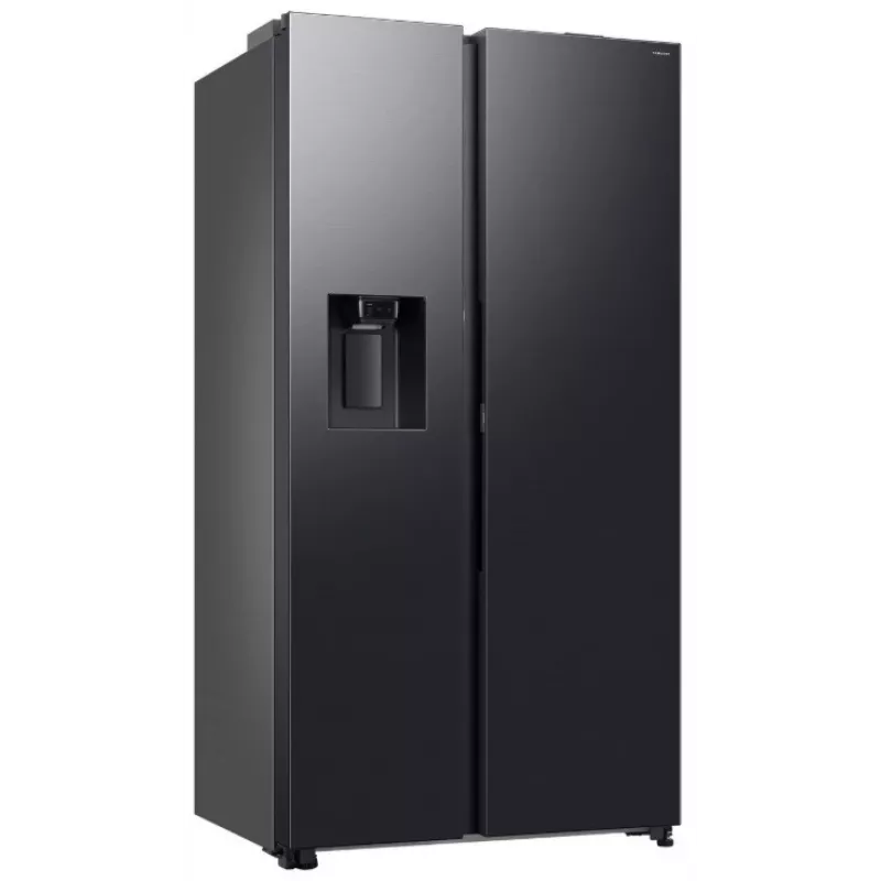 Samsung RS80F64KEFEO American Style Kühl-Gefrierkombination, 615L, Total No Frost, Wasser- und Eiswürfelspender mit Wasseranschluss, Edelstahl-Optik