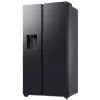 Samsung RS80F64KEFEO American Style Kühl-Gefrierkombination, 615L, Total No Frost, Wasser- und Eiswürfelspender mit Wasseranschluss, Edelstahl-Optik