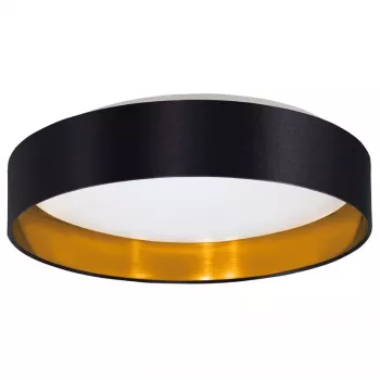 LED LENSER PLAFOND LED MASERLO 38cm Deckenleuchte Schwarz/Gold 99539