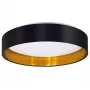 LED LENSER PLAFOND LED MASERLO 38cm Deckenleuchte Schwarz/Gold 99539