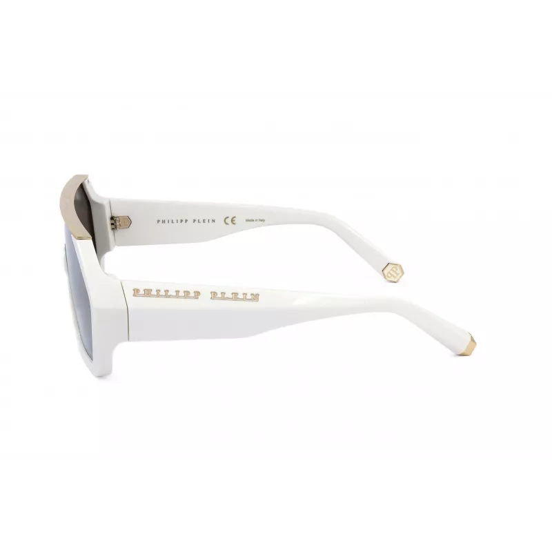 Philipp Plein Damen-Sonnenbrille SPP047-3GFG Oversized Geometric Acetat UV400