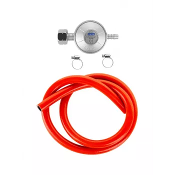 TEESA BBQ Gasregler für Grill (Schlauch, Schellen)