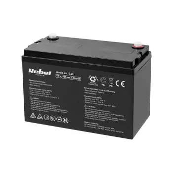 REBEL VIPOW Gel-Batterie 12V 100Ah