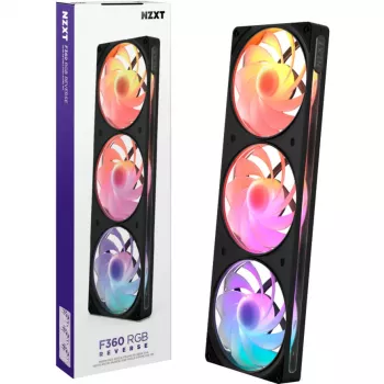 NZXT F360 RGB 360mm AIO Flüssigkeits-CPU-Kühler, Schwarz, Reverse
