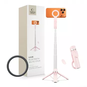 TECH-PROTECT L11S MagSafe Bluetooth Selfie Stick Stativ Rosa