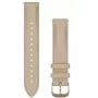 Garmin Quick Release Lederarmband 18mm Light Sand mit Cream Gold Schließe 010-12932-60