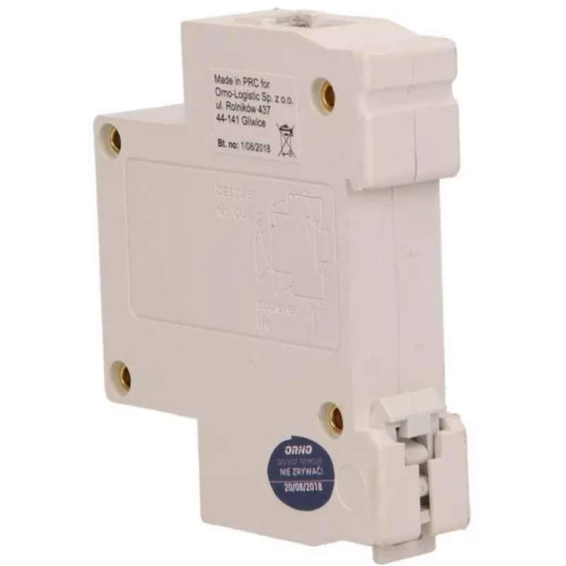 ORNO OR-DP-SB-133 Kabelgebundener Türgong, DIN-Schiene 1 Modul, 230V AC, 85 dB, Weiß/Grau