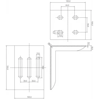 PSG 60.013.01 Auflaufvorrichtung-Träger für Steelpress B-Serie