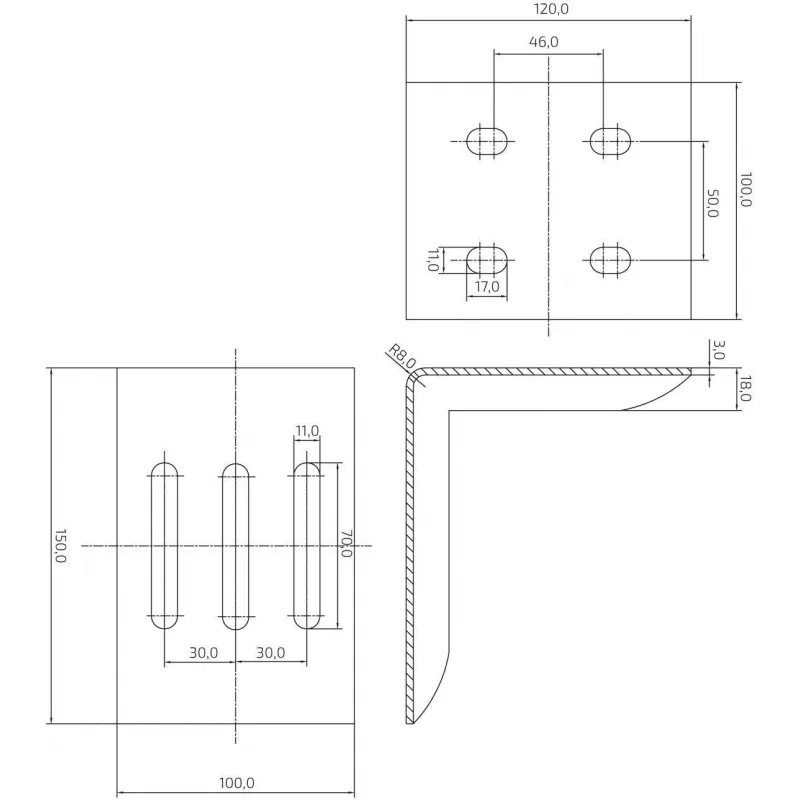PSG 60.013.01 Auflaufvorrichtung-Träger für Steelpress B-Serie