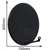 CORAB COR-800SAE-C 80 cm Offset-Satellitenschüssel, Anthrazit