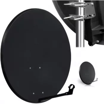 CORAB COR-800SAE-C 80 cm Offset-Satellitenschüssel, Anthrazit