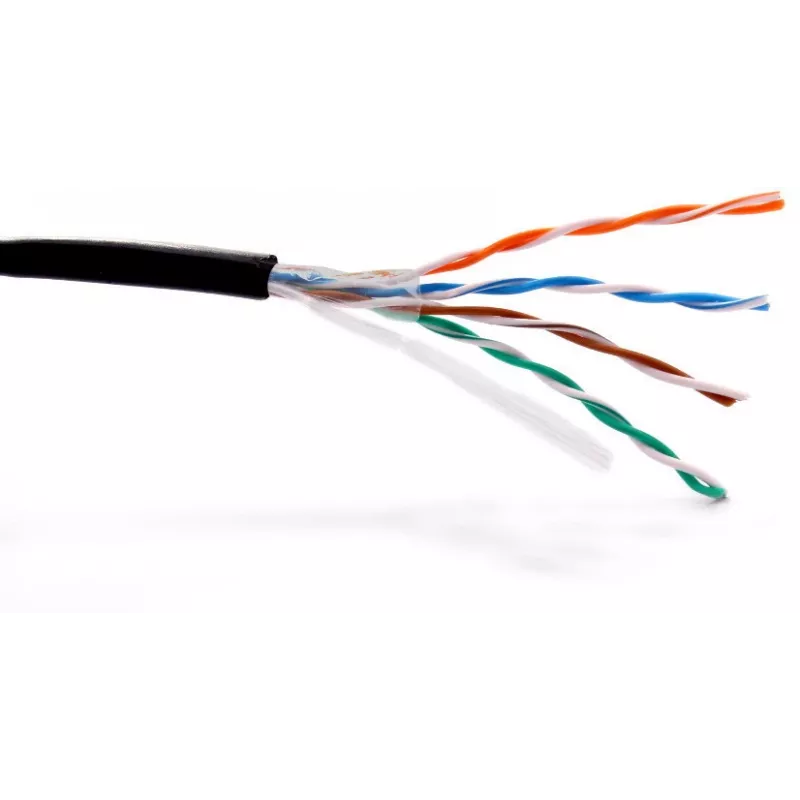 GETFORT Premium Cat.5e U/UTP UV Dry Core Outdoor Kabel 305m Schwarz