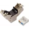 SOLARIX Cat.6 STP RJ45 Keystone Modul, werkzeuglose IDC, Schwarz