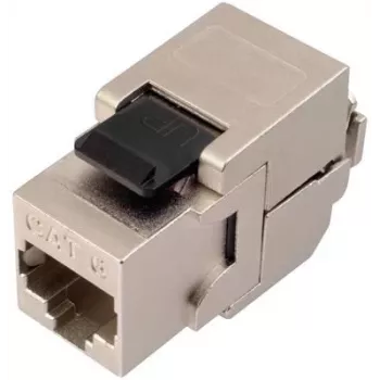 SOLARIX Cat.6 STP RJ45 Keystone Modul, werkzeuglose IDC, Schwarz