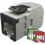 SOLARIX Cat.6 STP RJ45 Toolless Keystone Modul - Metallisch