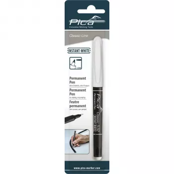 Pica Permanent Marker INSTANT White, Bullet Tip, 1-2 mm