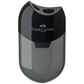 Faber-Castell Bleistiftanspitzer - 2 Löcher - Schwarz