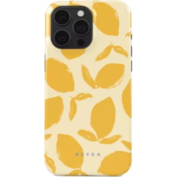 Burga Tough MagSafe Case für iPhone 15 Pro - Lemon Tart