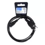 iBox KZ3 Netzkabel, Euro 2-Pin auf IEC C7 (Figure-8), Schwarz