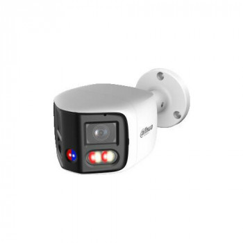 DAHUA IPC-PFW31259S-A180-E2-AS-PV-0280B 5MP Dual-Lens Panorama Outdoor Netzwerkkamera mit aktiver Abschreckung, Zwei-Wege-Audio und PoE/Wi-Fi