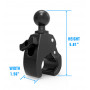 RAM Mounts RAP-404U Tough-Claw B Size Clamp Base mit 1-Zoll-Kugel - Schwarz