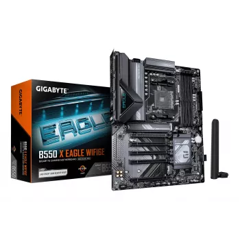 GIGABYTE B550 X EAGLE WIFI6E ATX-Mainboard - AMD AM4, DDR4, 128GB, 2.5GbE, Wi-Fi 6E, Bluetooth 5.2, PCIe 4.0, Dual M.2, HDMI/DP