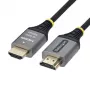 StarTech.com Premium High Speed HDMI-Kabel mit Ethernet - 3 m - Schwarz & Silber - 4K 60Hz, 1440p 144Hz, 18 Gbps, HDMI 2.0, Stecker auf Stecker