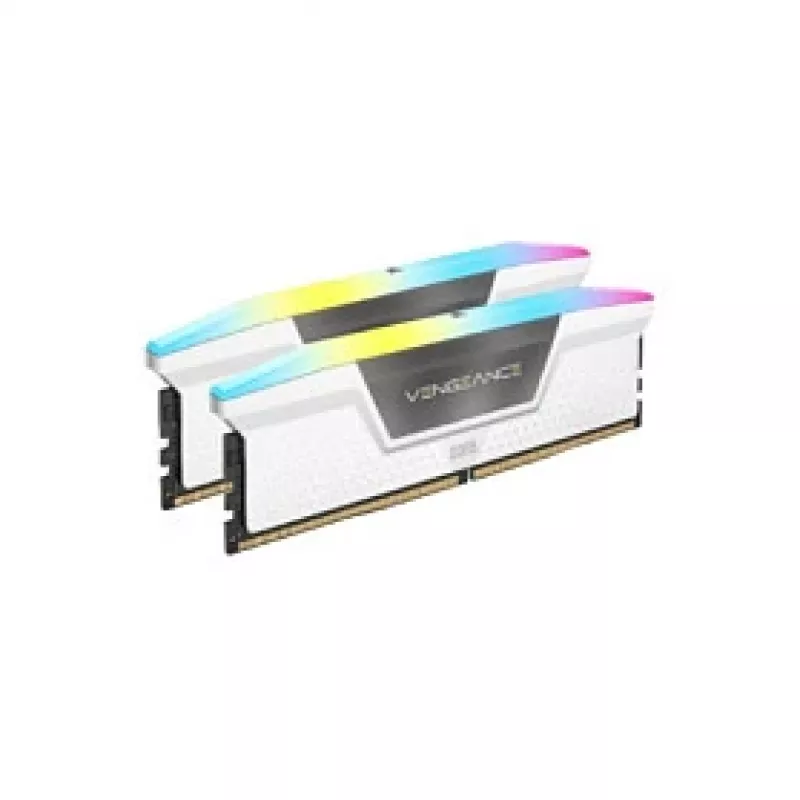 CORSAIR Vengeance RGB 32GB (2x16GB) DDR5 6000MHz CL38 Weiß Dual Channel Kit
